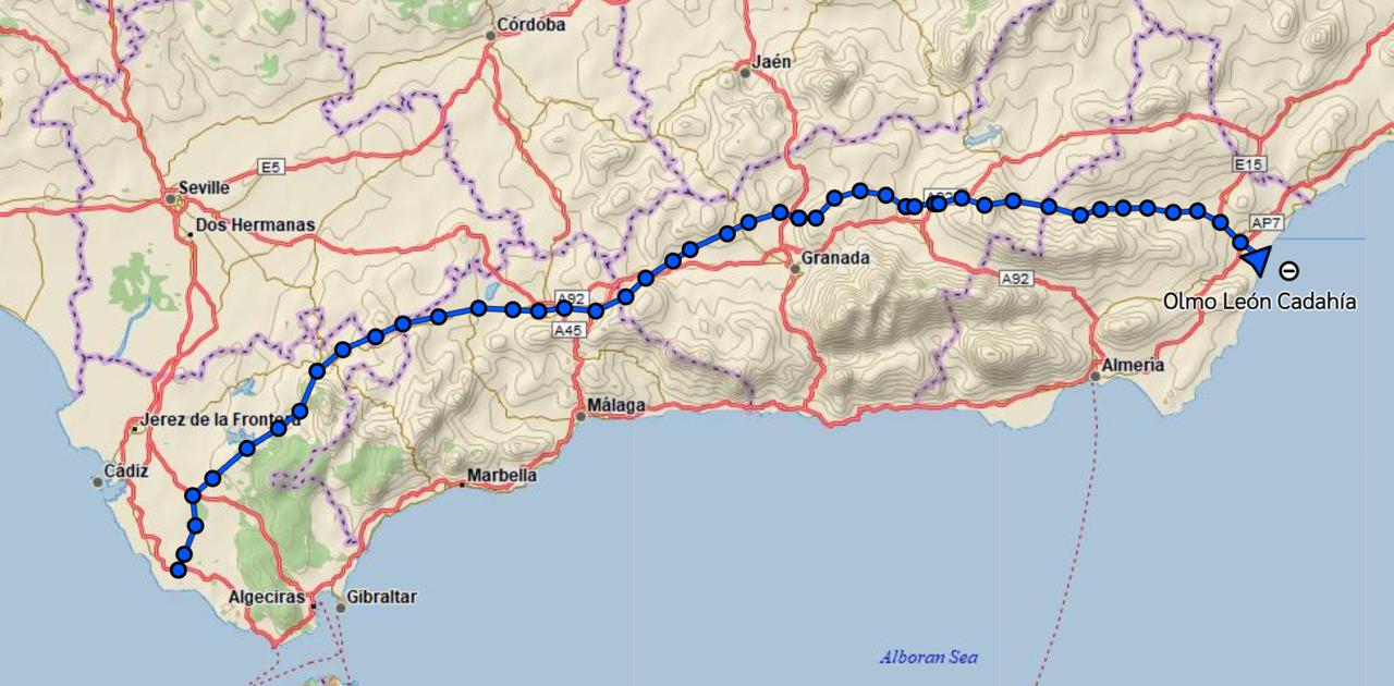 X-Andalucía. Olmo León cruza de Trafalgar a Almería en 536km de Hike and Fly